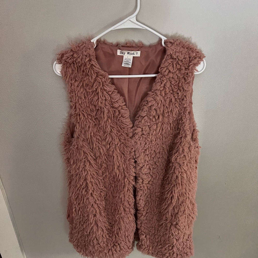 Say What mauve vest